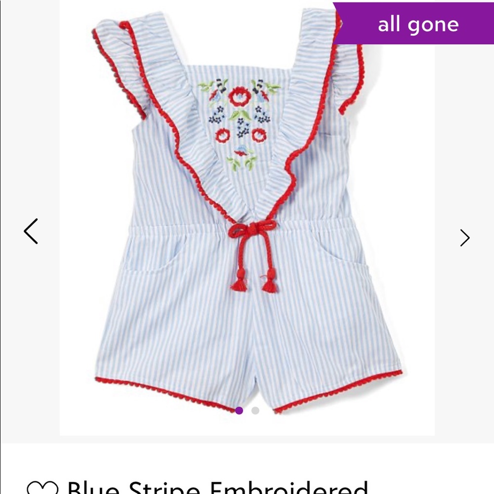 Nannette kids embroidered romper